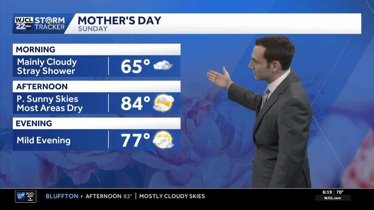 Dry hours in the forecast for Southeast Georgia and the Lowcountry on Mother's Day