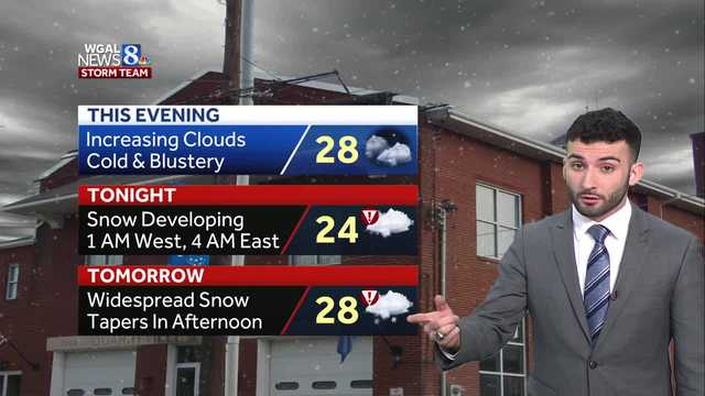 ALERT Monday: Widespread accumulating snow across south-central Pennsylvania