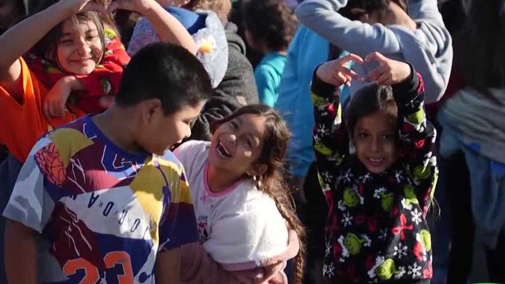 Families celebrate celebrate Christmas at the Modesto Gospel Mission