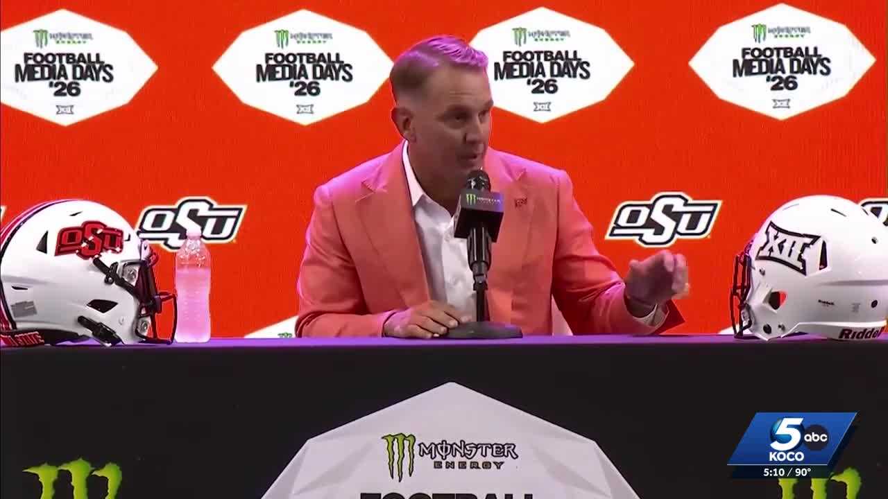Oklahoma State football begins new era with coach Eric Morris at Big 12 Media Days