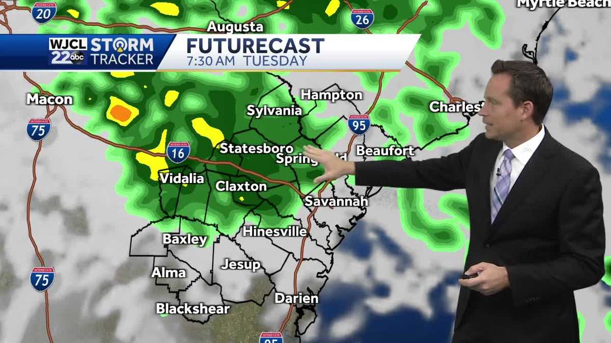 Savannah Rain chances, warm temperatures highlight the forecast