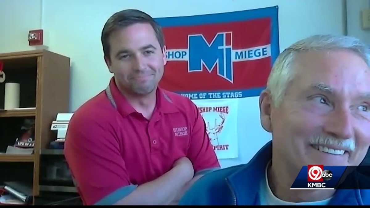Family tradition: Girls' basketball team at Bishop Miege has a new head