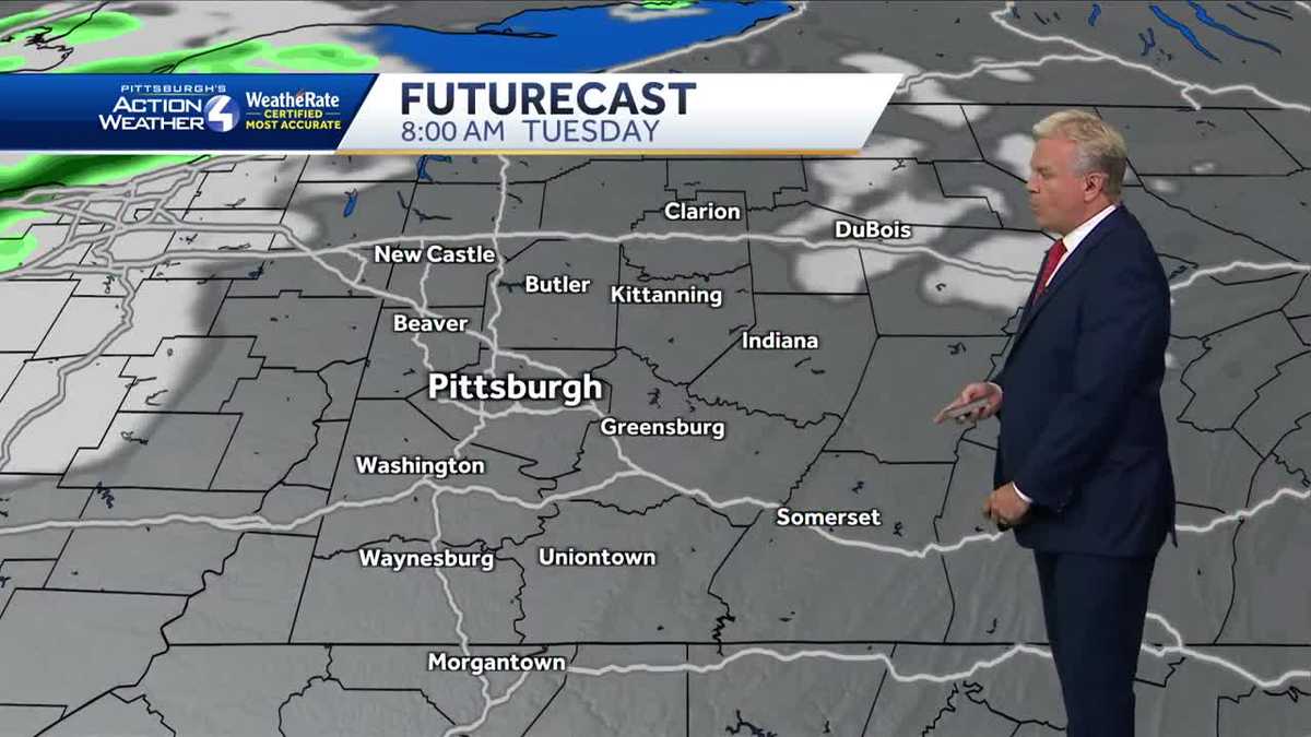 Clouds turn to rain on Tuesday