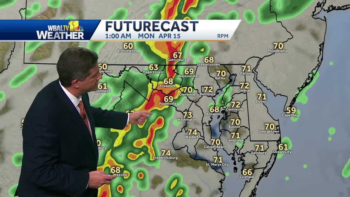 Tornado watch issued for parts of Maryland until 3 a.m.