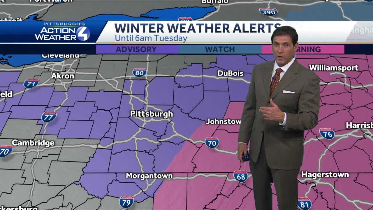 Snow Showers Continue, Impact Day Monday