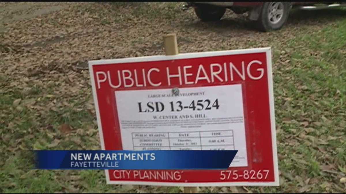 A new apartment complex is in the works in Fayetteville