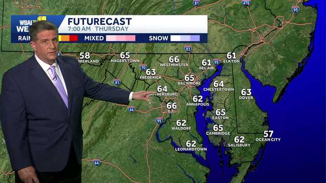 Big warmup on the way for Baltimore