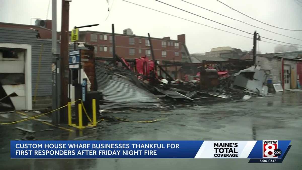 Custom House Wharf to rebuild after damaging fire in Portland