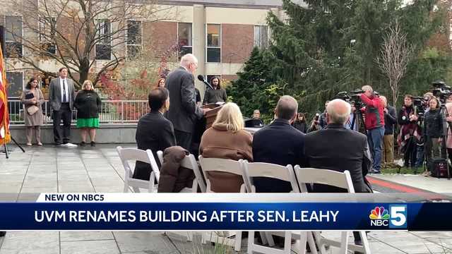 Sen. Patrick Leahy honored with a naming of campus building - Vimarsana News