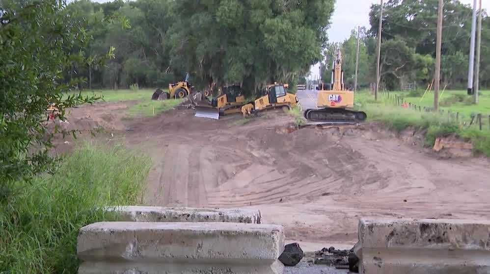 Construction begins to reopen washed out road in Lake County
