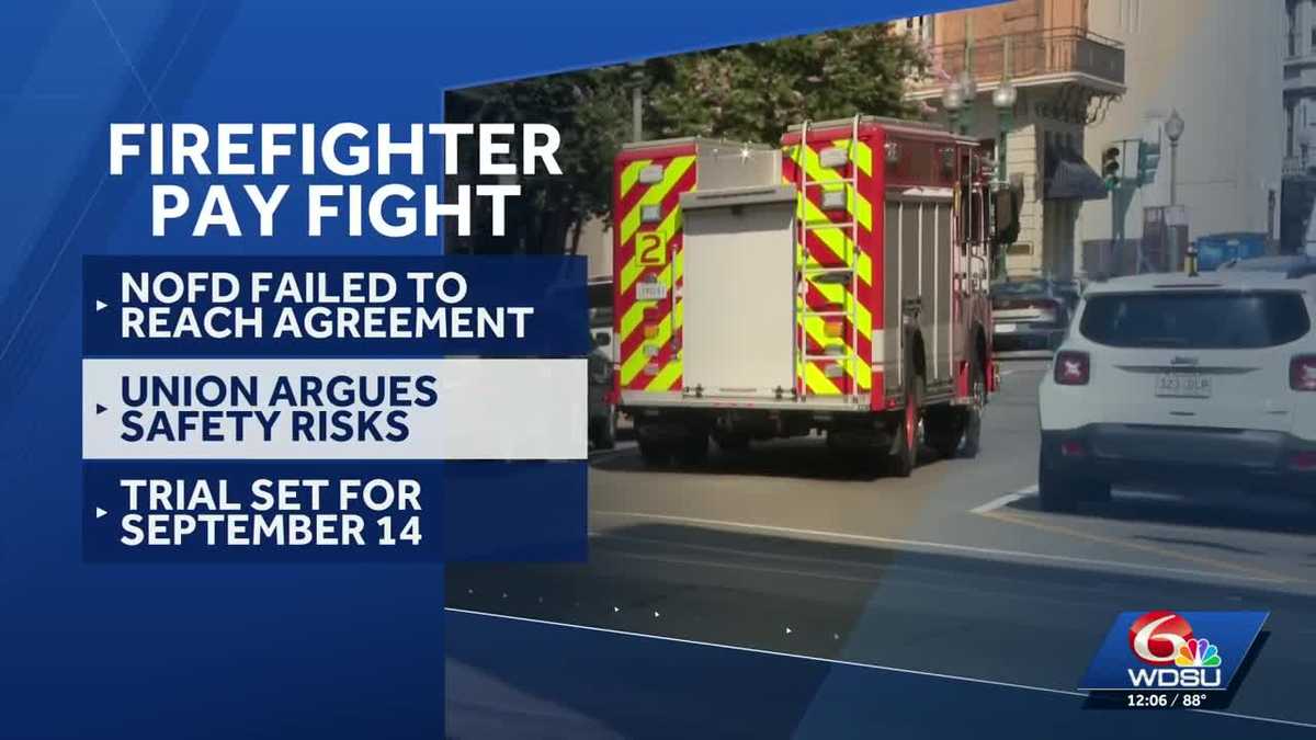 New Orleans firefighters' union takes legal battle to trial over job order