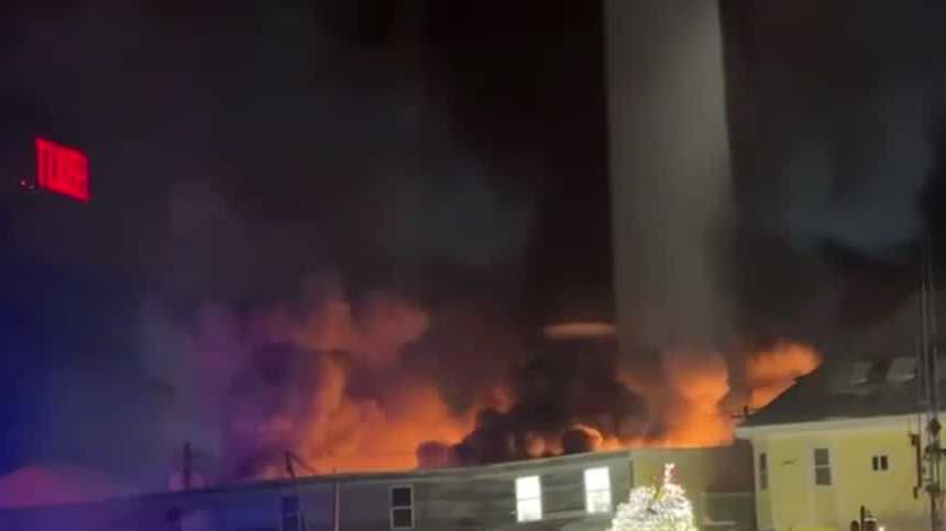 Crews battling 3rd alarm fire in Portland's Old Port