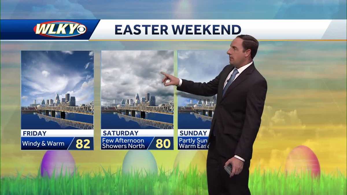 Warm temperatures arrive for Easter