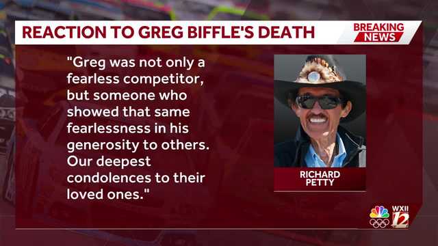Richard Petty and Gov. Josh Stein pay tribute to Greg Biffle after deadly plane crash