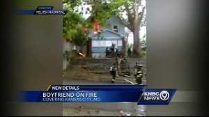 Friend shocked after woman accused of setting boyfriend on fire