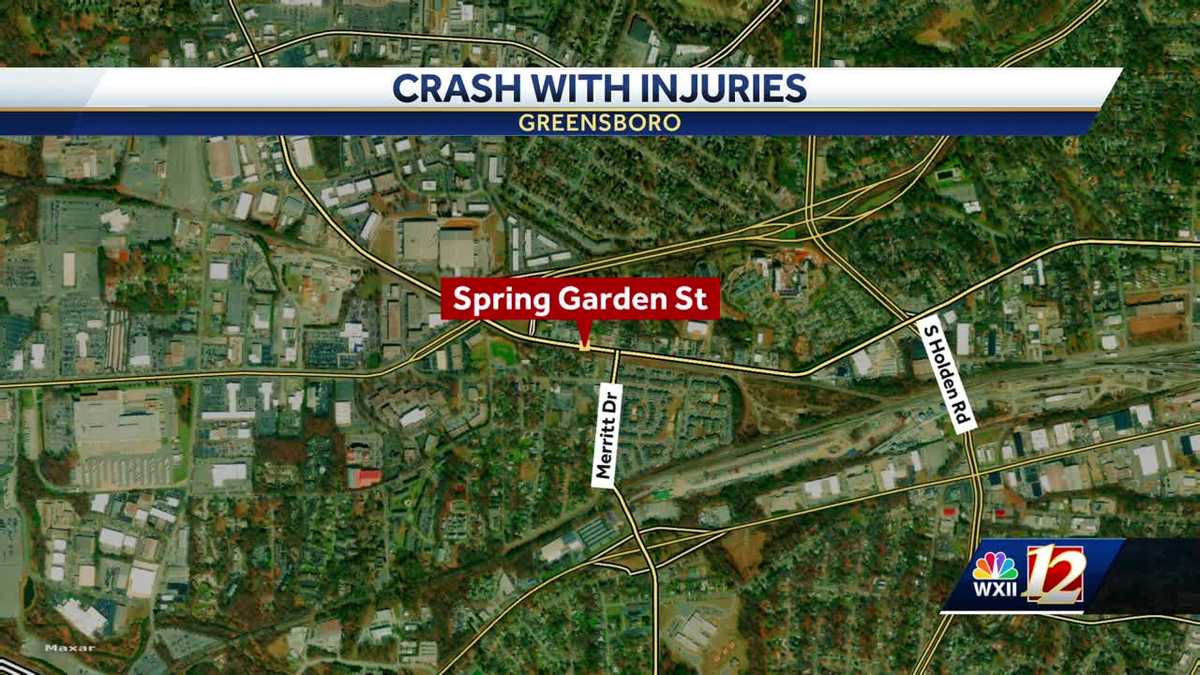Crash with injuries reported in Spring Garden Street, Greensboro police ...