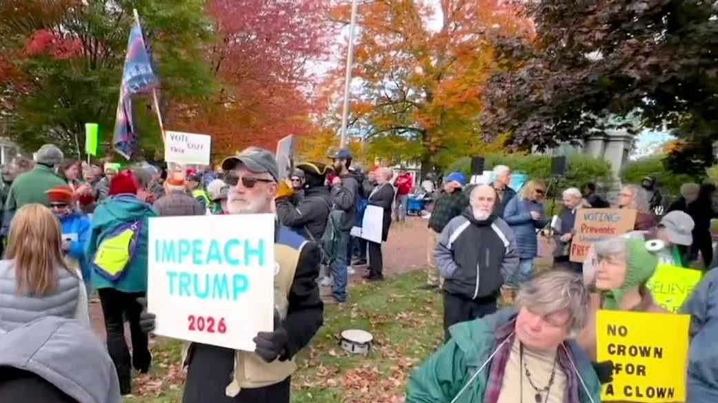 Nashua, NH: 'No Kings' protest held - WMUR
