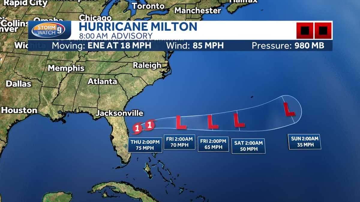 Hurricane Milton tracker Storm exits Florida, now in Atlantic