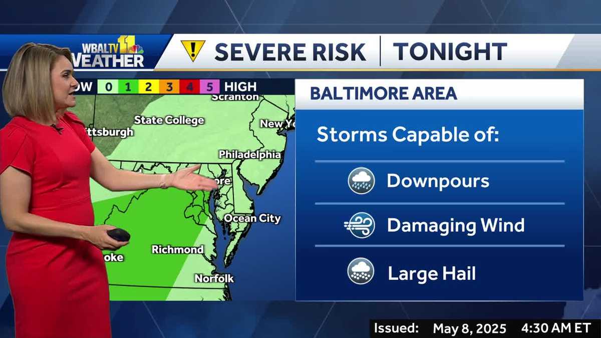 Partly cloudy Thursday with chances for showers, storms