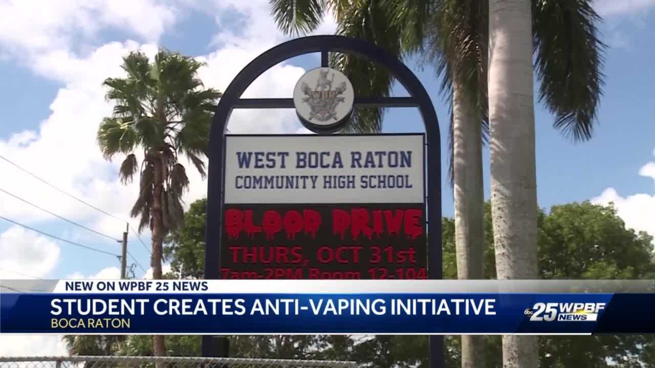 Student helps schoolmates combat vaping addiction