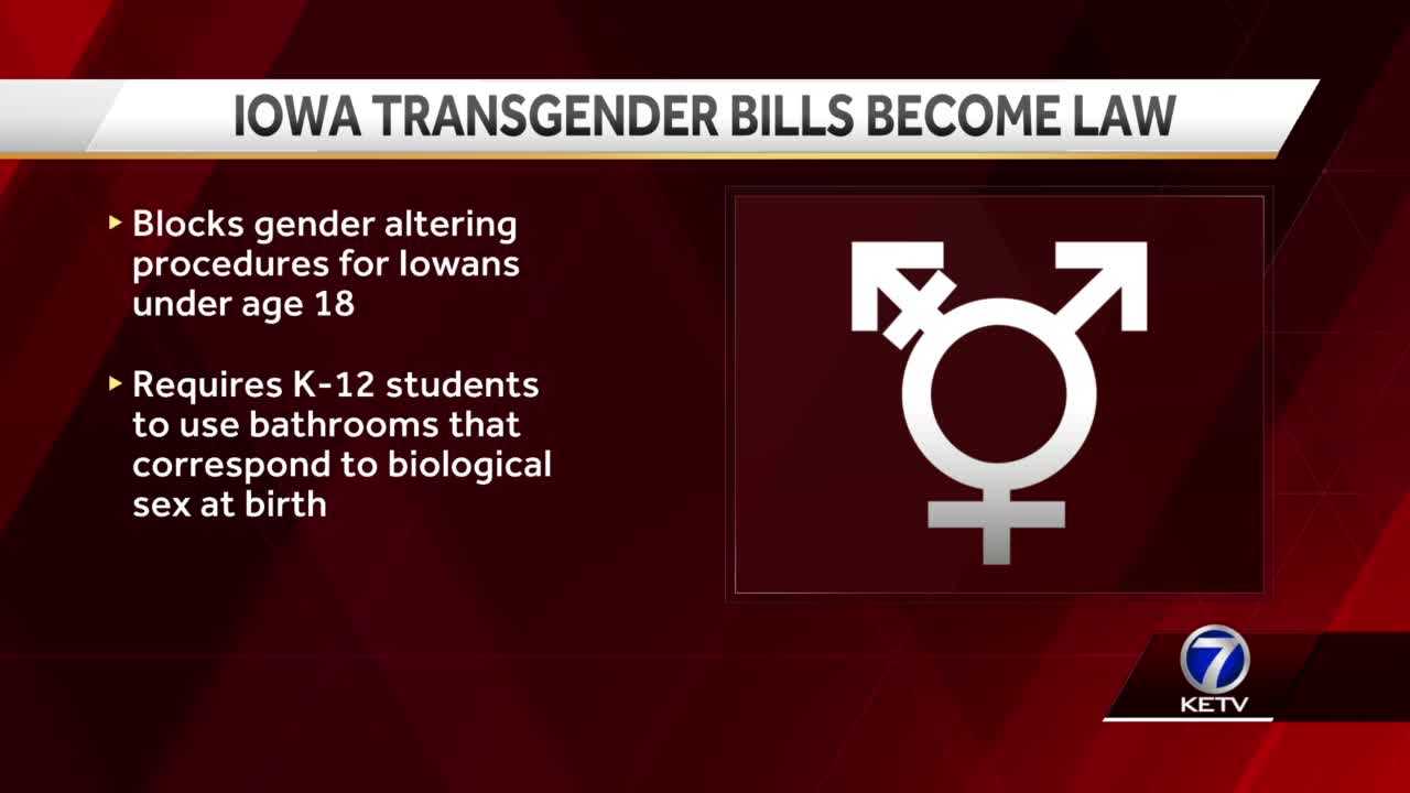 Iowa Gov. Kim Reynolds Signs Transgender Bills Into Law