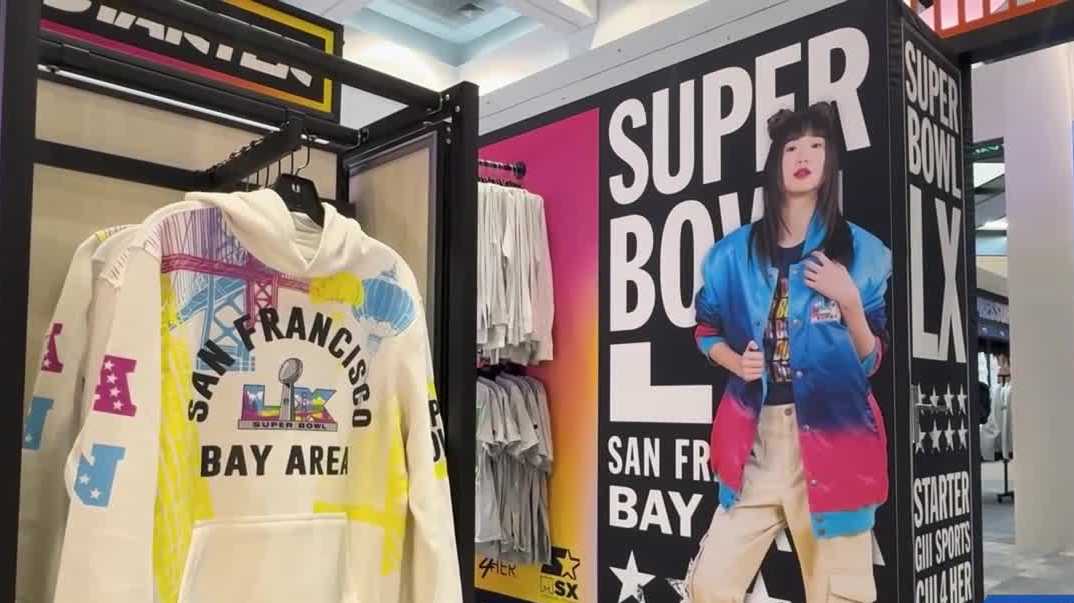 Everything from fancy jackets to giant chains, Super Bowl merchandise is now on sale