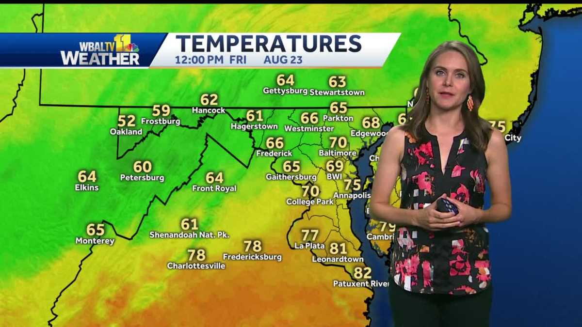 Rain and cooler temperatures make way for nice weekend