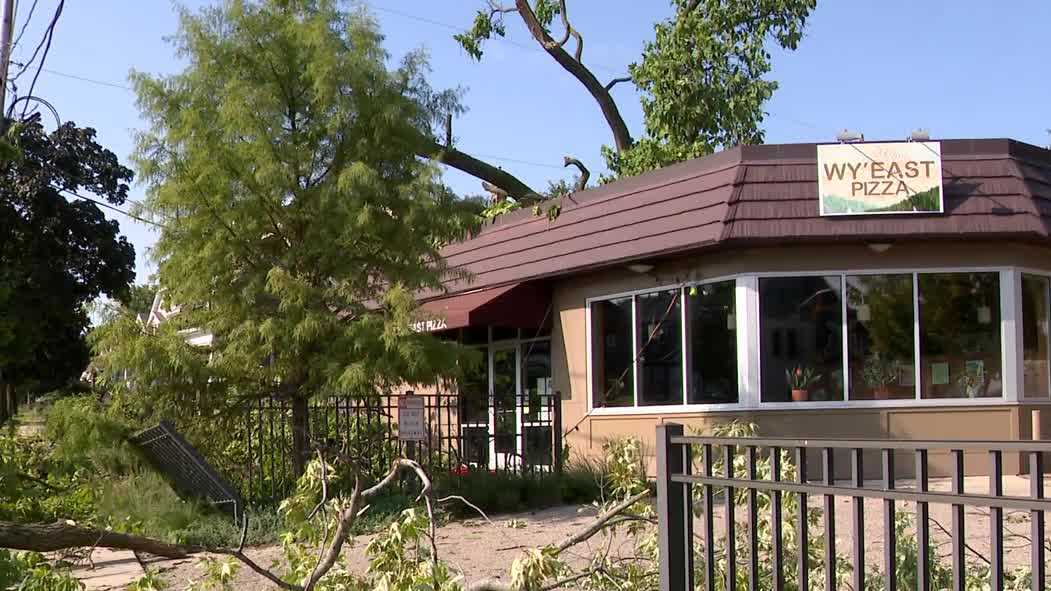 Tree Rips Throught Roof of Popular Pizza Shop on Milwaukee's West Side