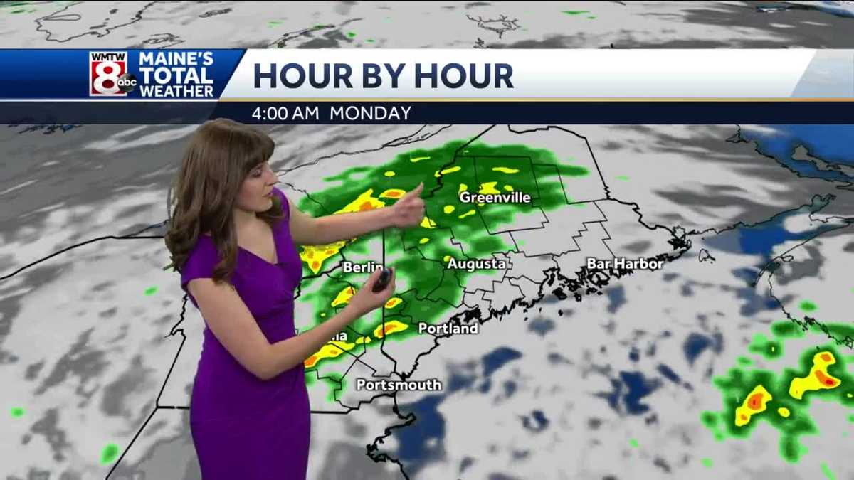 Showers, periods of rain overnight