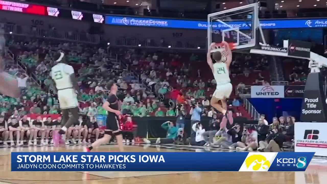 Iowa men's basketball lands commitment from Storm Lake star Jaidyn Coon