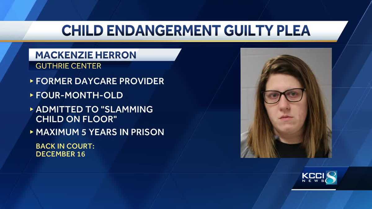 Guthrie Center daycare provider pleads guilty to child endangerment