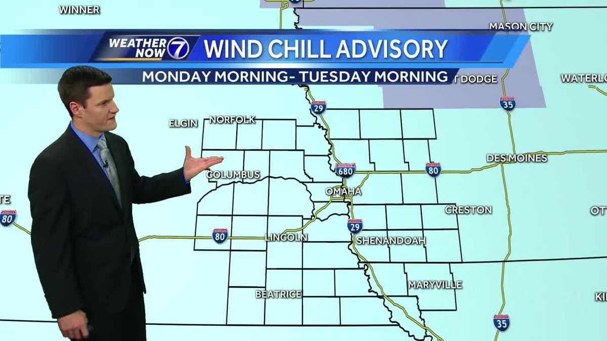 Brutal cold settles in overnight, Wind Chill Advisory in effect Monday