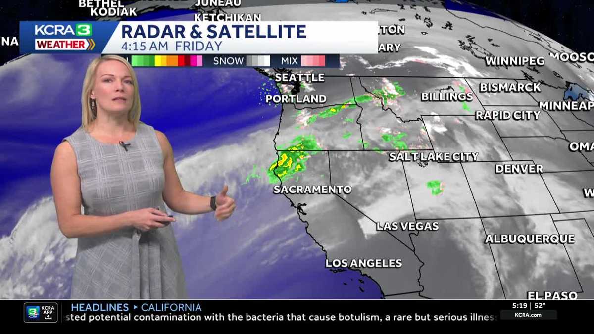NorCal forecast: Streak of wet weather begins today