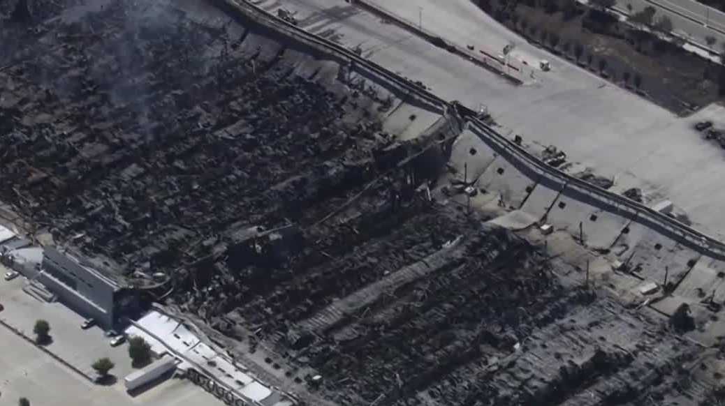 Tracy fire chief addresses air quality and debris concerns after fire at Medline warehouse