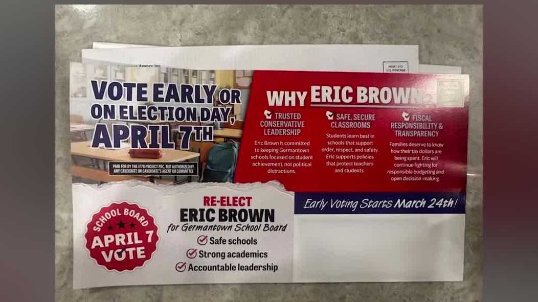 Flyers mailed in Germantown School Board race encourage votes for a man who isn't running