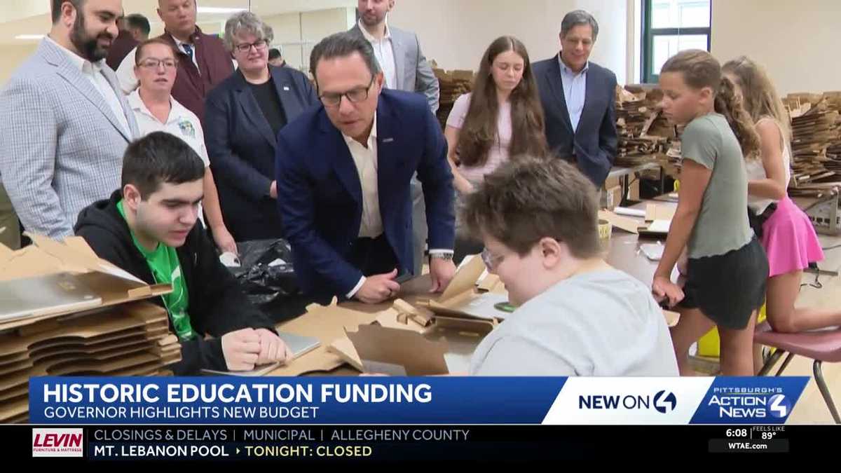 Gov. Josh Shapiro discusses historic education investment during Monroeville visit