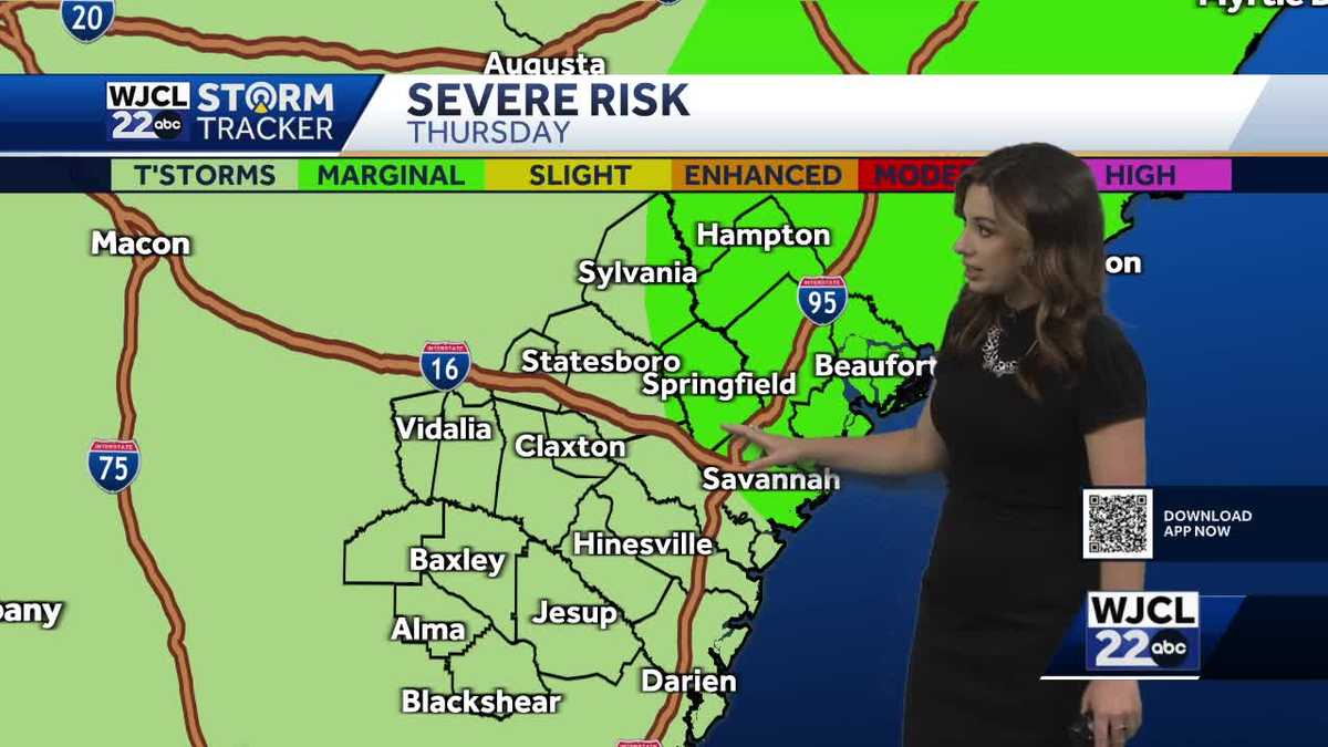Scattered storms and high heat return for Thursday