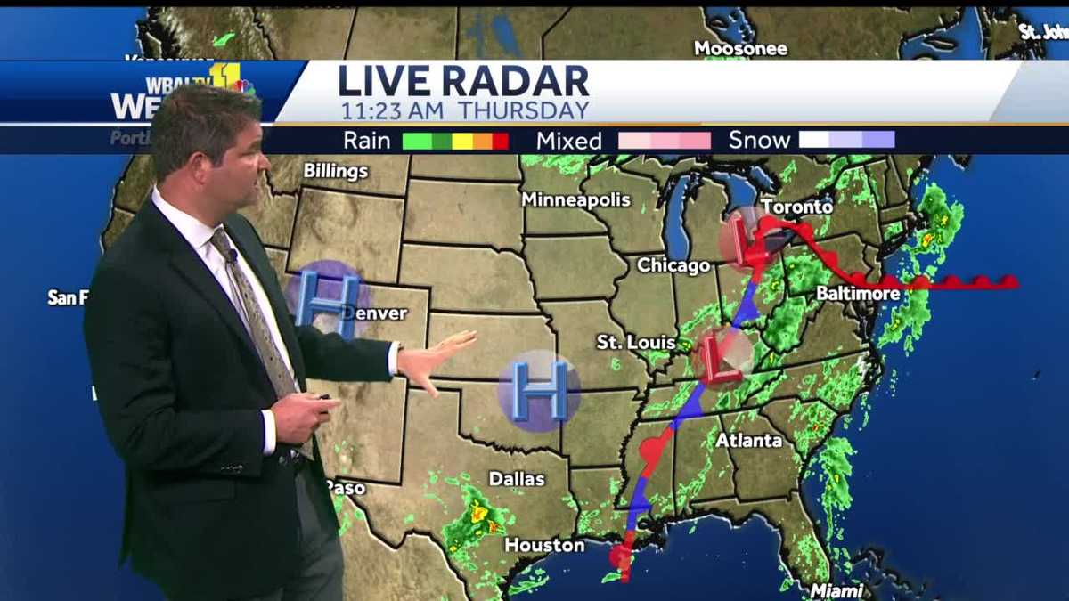 Heavy storms around rush hour Thursday