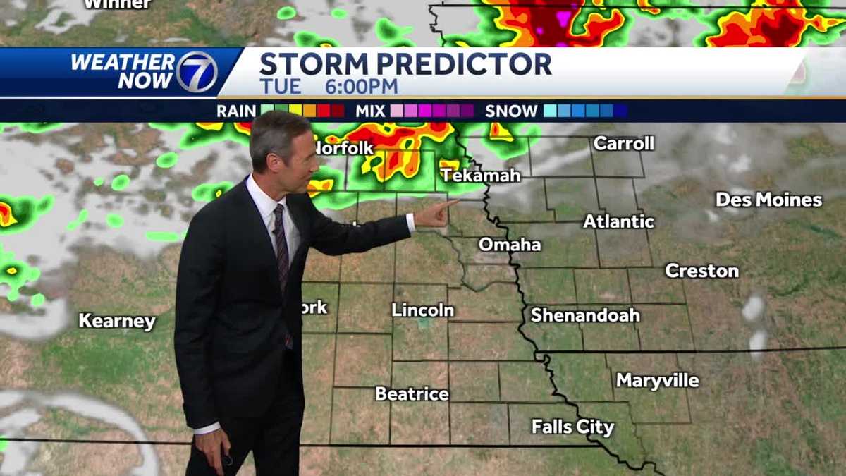 Tuesday Evening July 5 Omaha Weather Forecast. Tracking T'storm