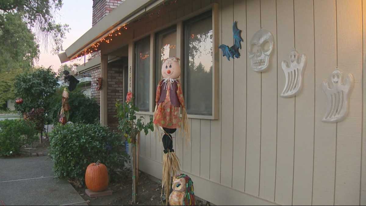 Thieves snatch Halloween decorations from Sacramento front yard
