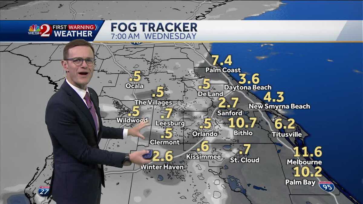 Fog and showers overnight tonight