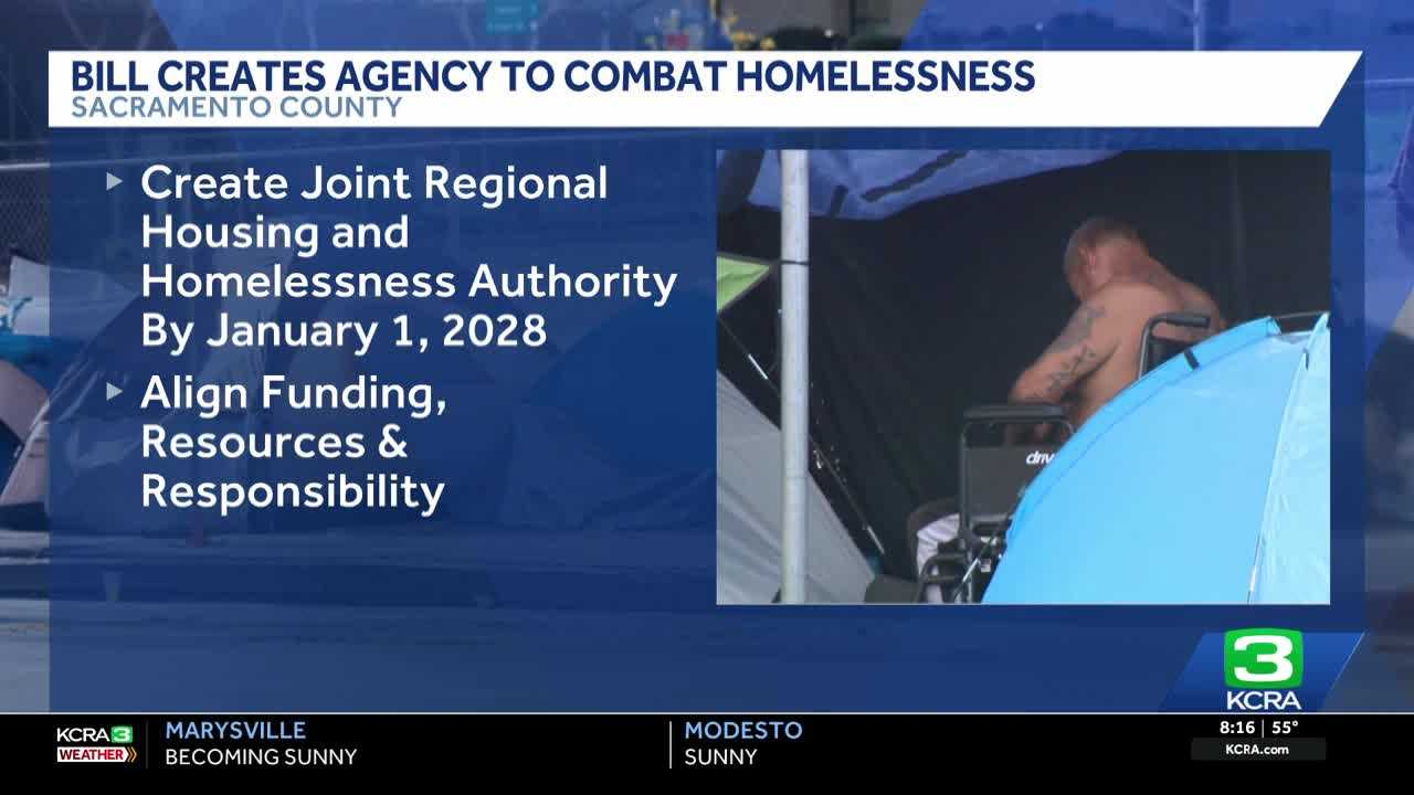 Newsom signs law to create a Sacramento regional authority that combats homelessness
