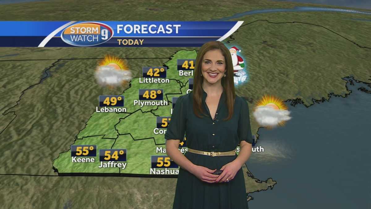 The Christmas morning forecast-a gift from Santa.