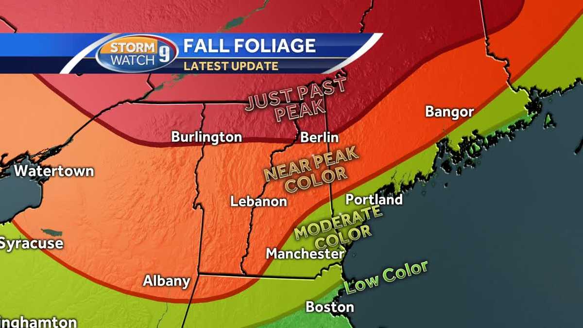 Peak fall colors visible across much of NH