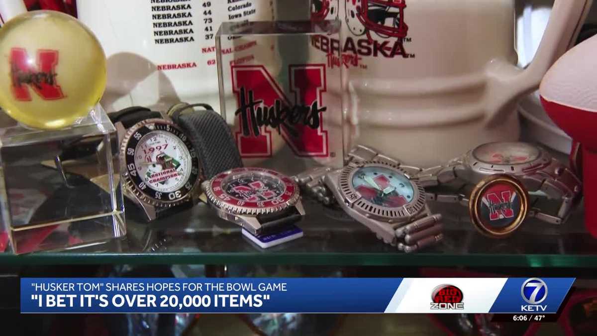 'I bet it's over 20,000 items': Lifelong Nebraska football fan shows off his extensive collection