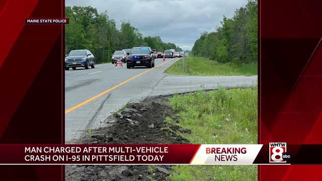 Man charged after three-car crash on I-95 in Pittsfield - Vimarsana News
