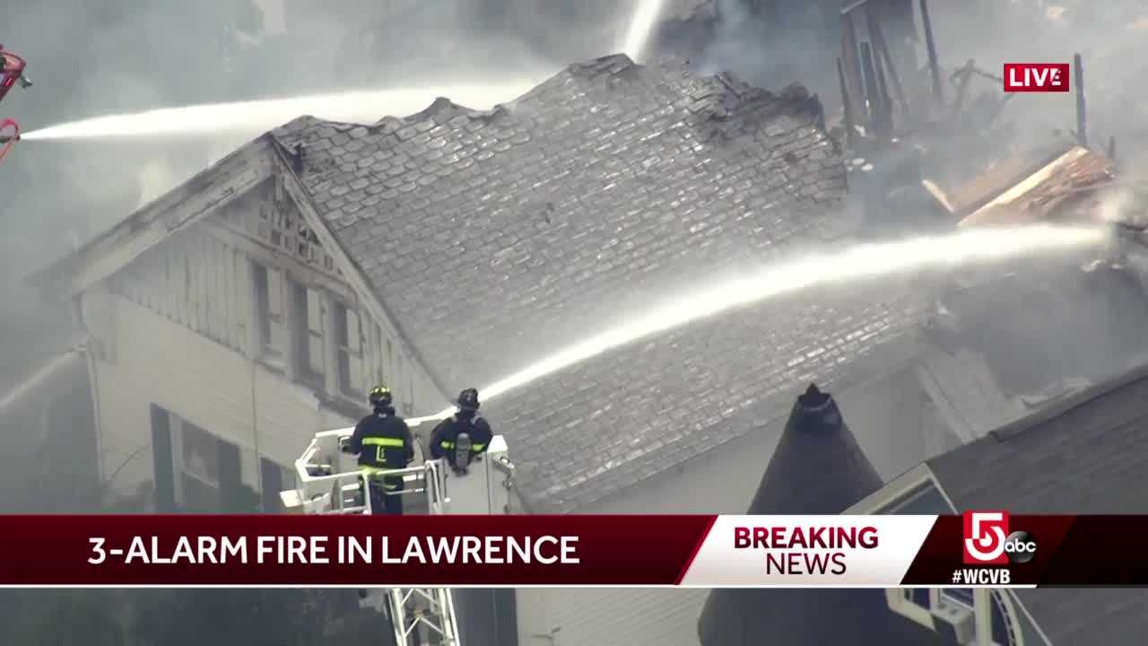 Firefighter Injured Battling Lawrence Blaze