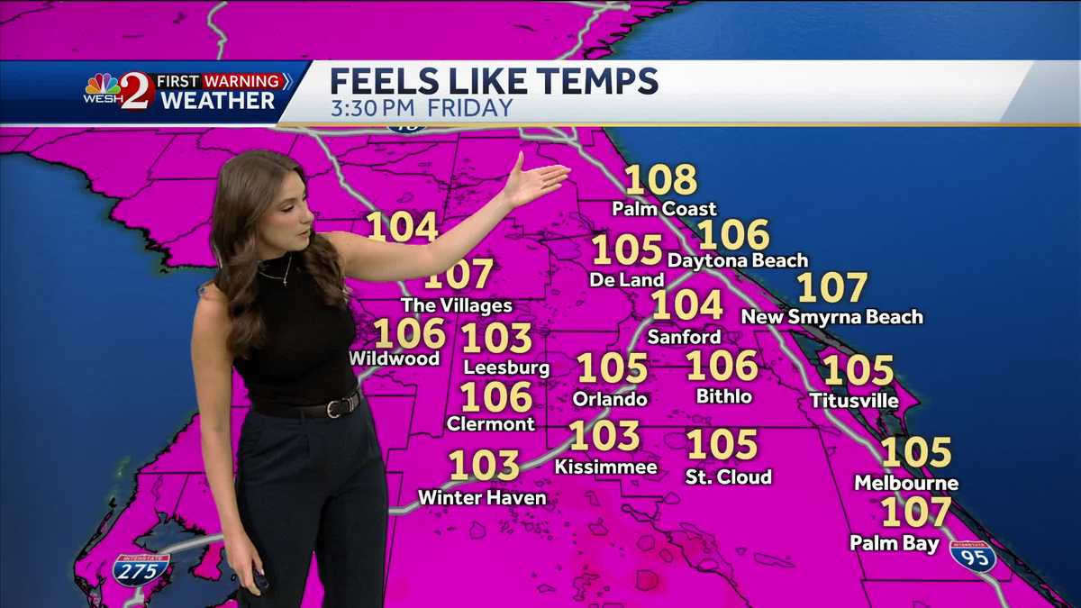Central Florida faces another hot day