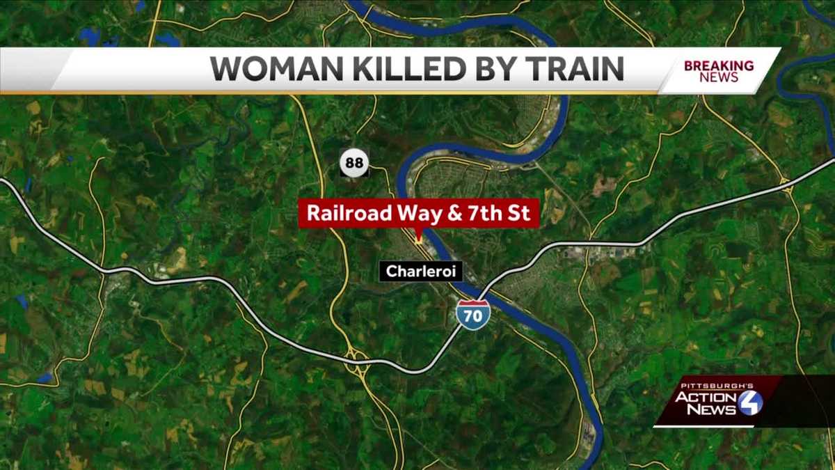 Woman struck and killed by train in Charleroi