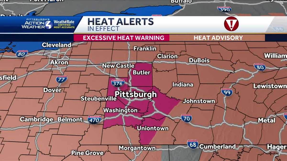 Cold front on the way? When the Pittsburgh area might feel relief